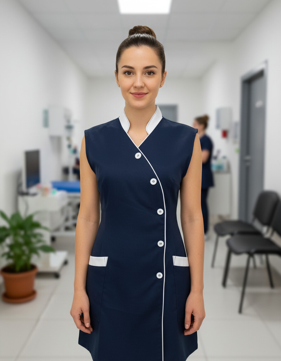Jaleco regata estilo e elegância para profissionais da saúde, b