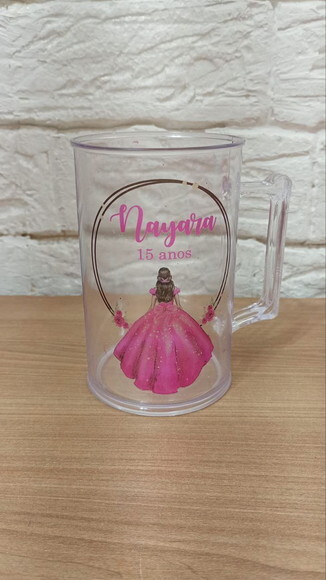 Caneca de Chopp Personalizada 300ml Acrílico Kit com 20