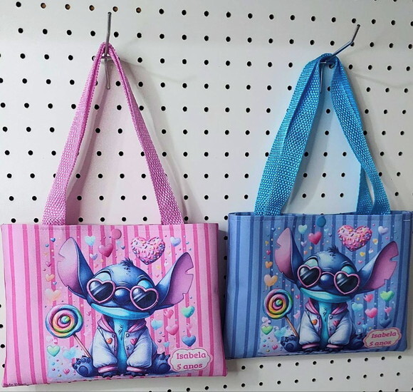 Bolsas Personalizada Stitch - Kit c/ 20