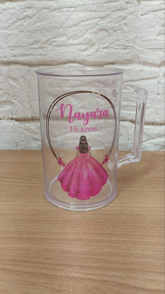 Caneca de Chopp Personalizada 300ml Acrílico Kit com 20