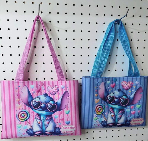 Bolsas Personalizada Stitch - Kit c/ 20