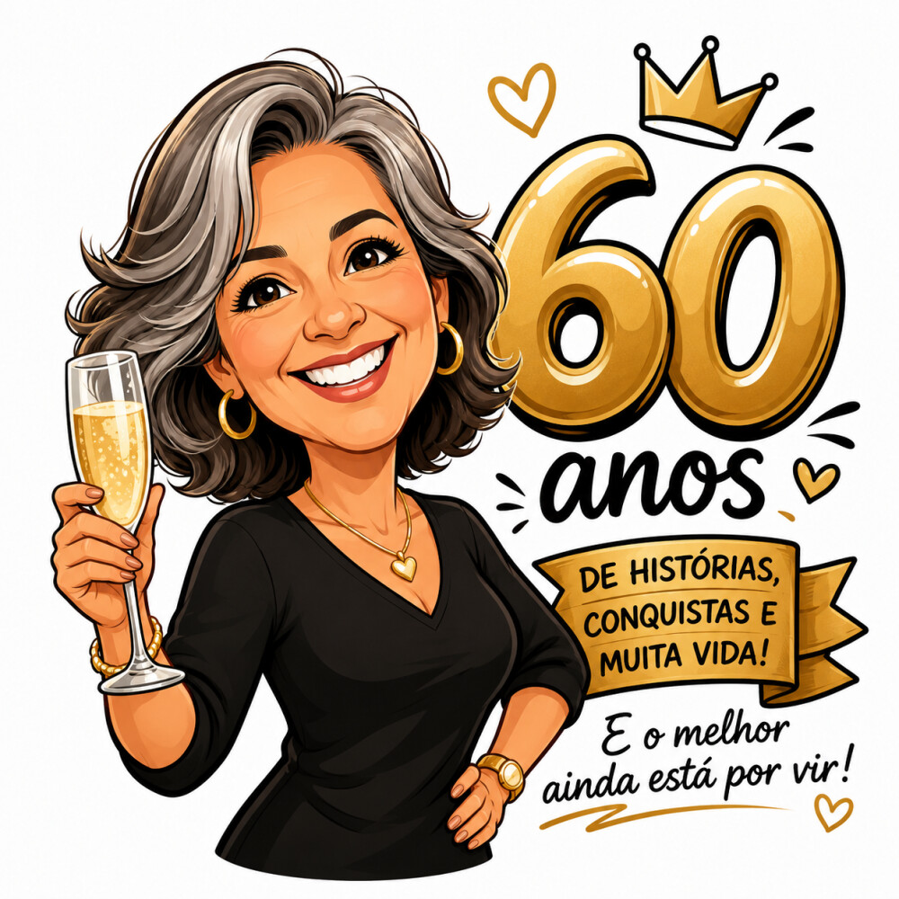 Caricatura Personalizada para Festa Aniversário