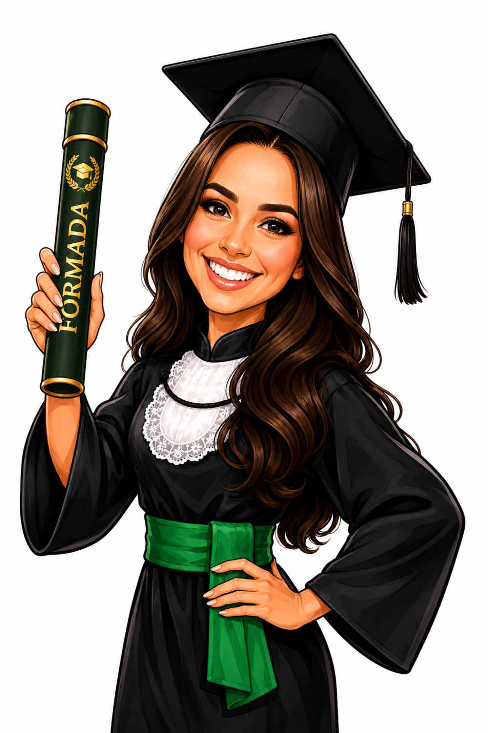 Caricatura Personalizada para Formatura Arte Digital