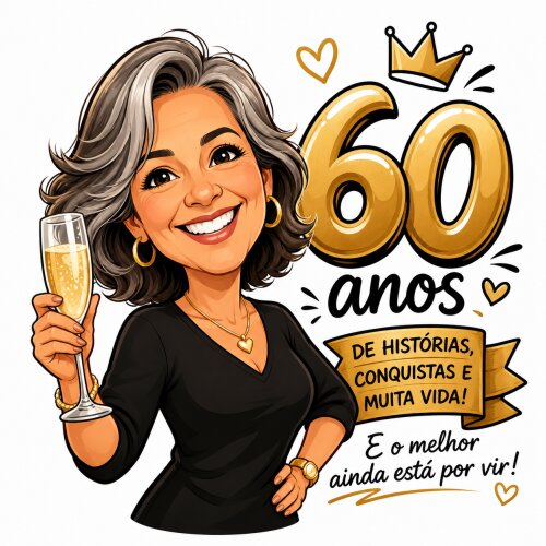 Caricatura Personalizada para Festa Aniversário