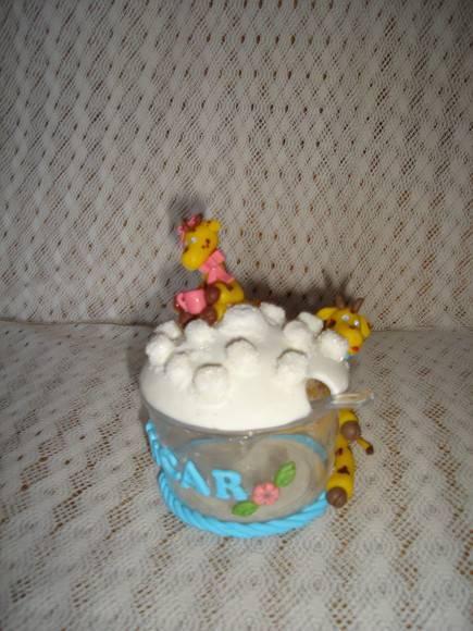 Açucareiro  com girafinhas