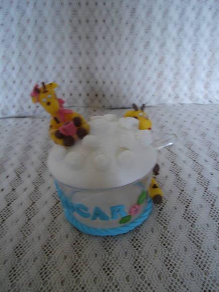 Açucareiro  com girafinhas