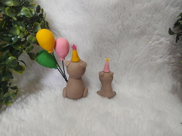 Aplique Festa Capivara Mãe e Filho