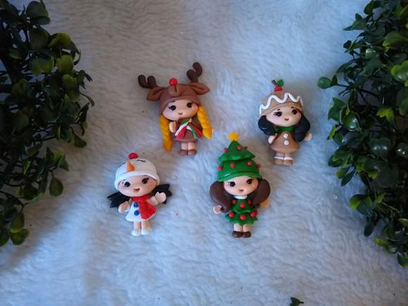 Aplique Menina Natal