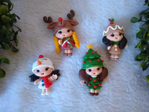 Aplique Menina Natal