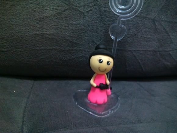 bonequinha porta recado