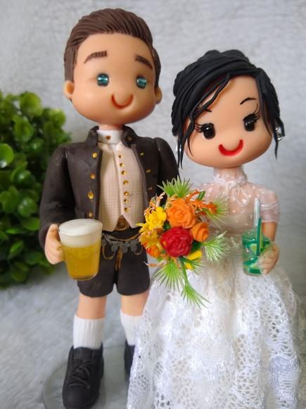 Casal De Noivinhos Alemão