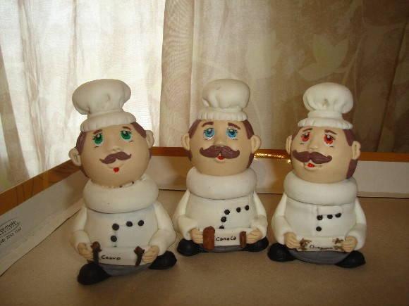 conjunto de condimento cozinheiro
