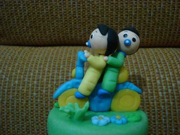 Conjunto para gemeos cotonete e algodão