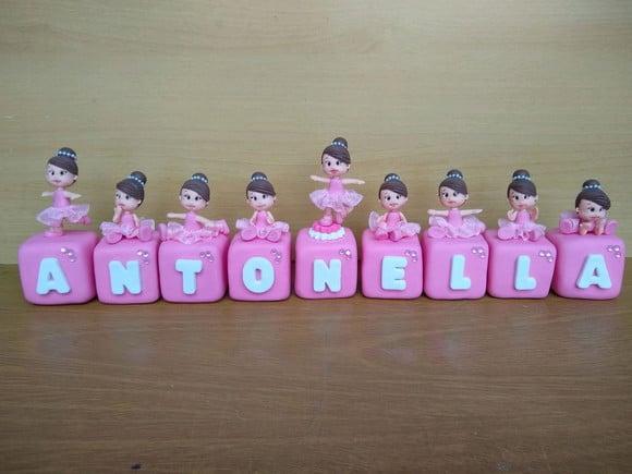 Cubo com nome bailarina