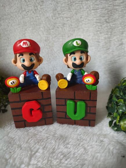 Cubo com Nome Mario Bros