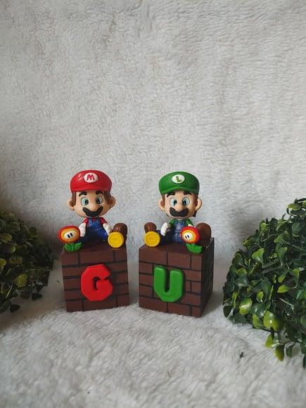 Cubo com Nome Mario Bros
