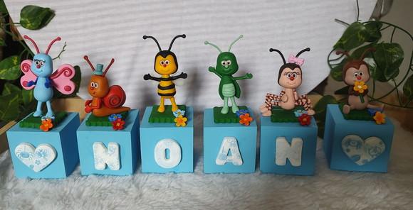 Cubo com Nome Turminha Bichikids