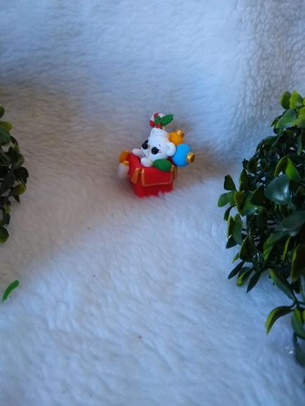 Enfeite de Natal Ursinho na Caixa