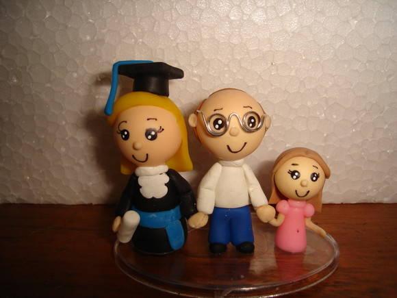 Formanda com a família