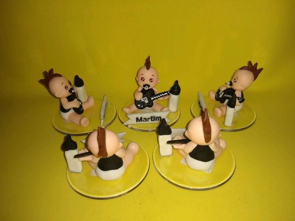 Lembrancinha bebê com guitarra, bebê roqueiro