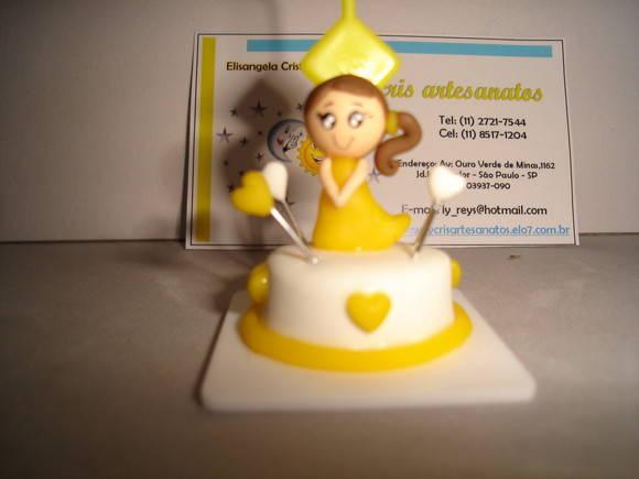 lembrancinha princesa no bolinho porta recado