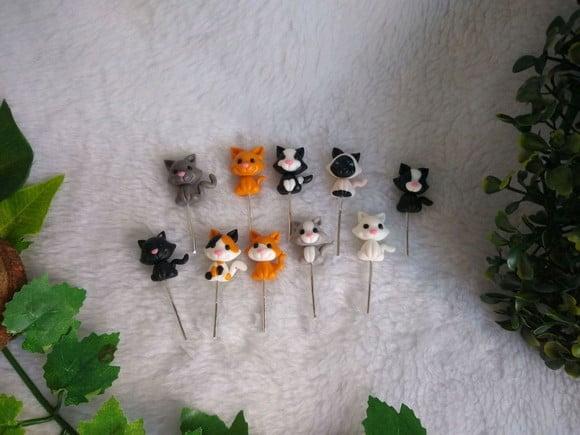 Mini Gato e Cachorro Biscuit