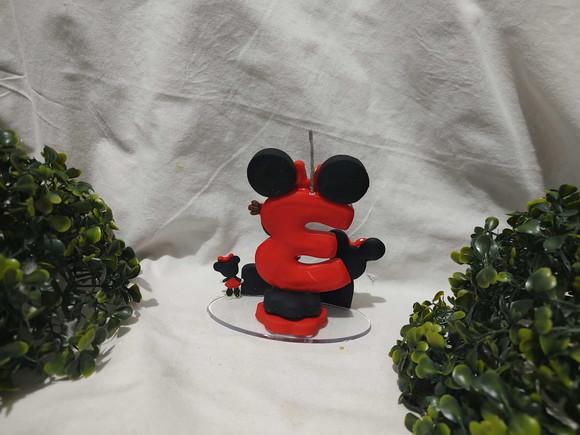 Mini Topo com Vela no Tema Ratinha Vermelha