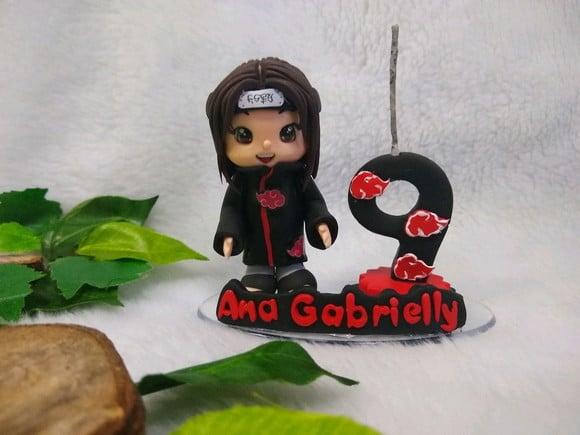Mini topo de bolo akatsuki