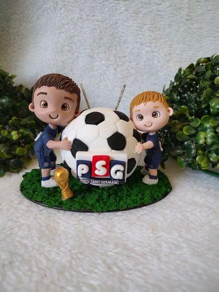 Mini Topo de Bolo Futebol 2 Criança