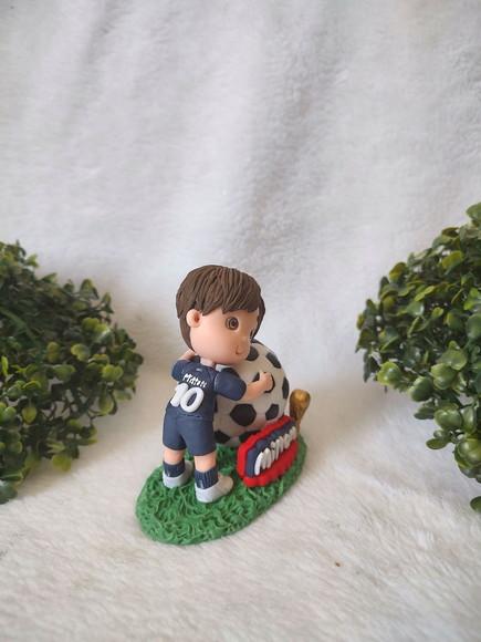 Mini Topo de Bolo Futebol Psg