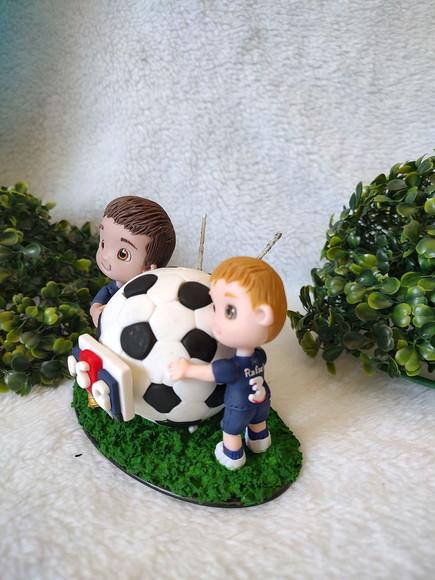 Mini Topo de Bolo Futebol 2 Criança