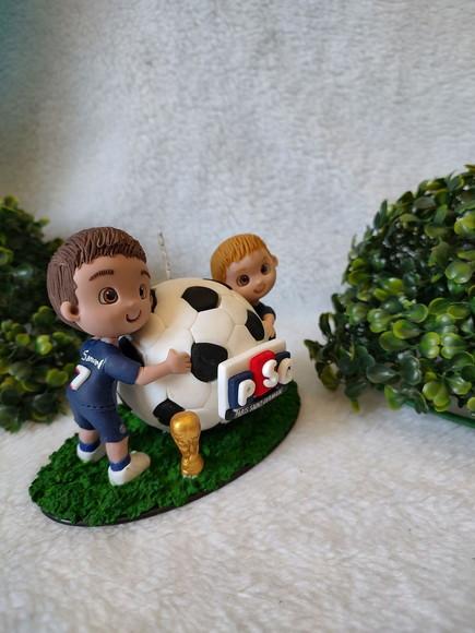 Mini Topo de Bolo Futebol 2 Criança