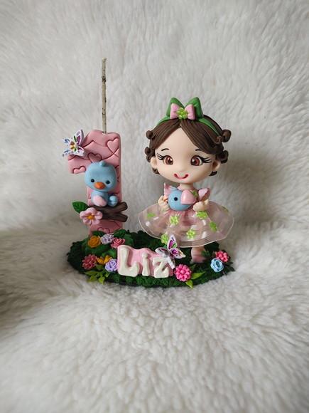 Mini Topo de Bolo Jardim Encantado