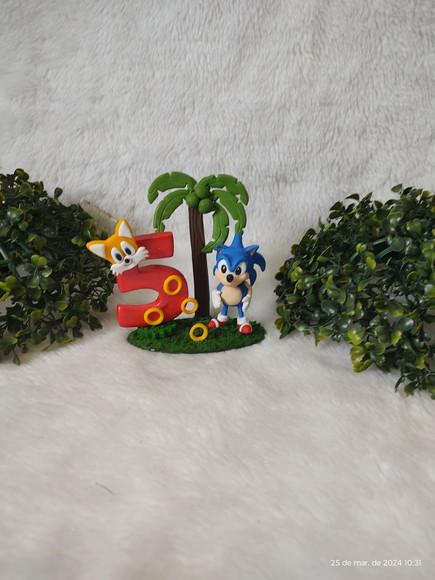 Mini Topo De Bolo Sonic