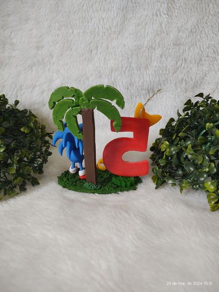 Mini Topo De Bolo Sonic