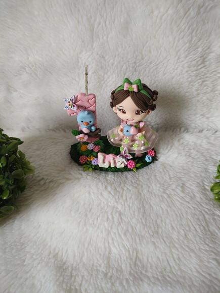 Mini Topo de Bolo Jardim Encantado