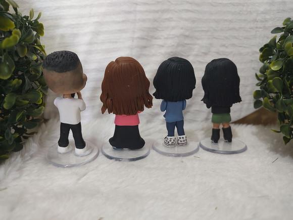 Miniatura Personalizada Grupo Musical 8 Bonecos
