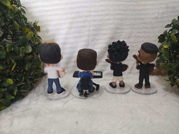 Miniatura Personalizada Grupo Musical 8 Bonecos