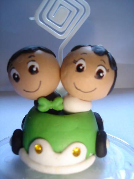 noivinhos no carrinho