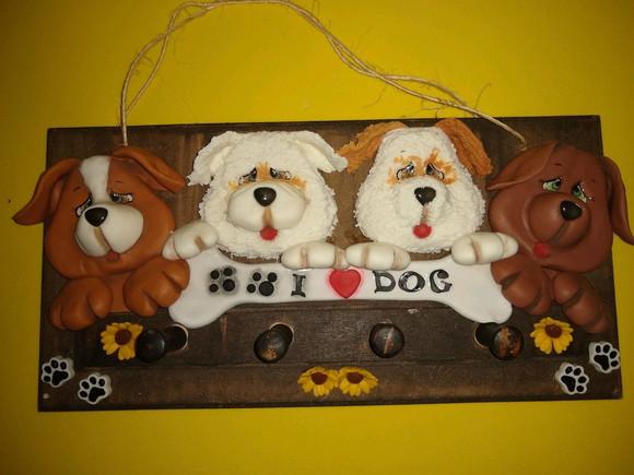 Porta chave cachorrinhos