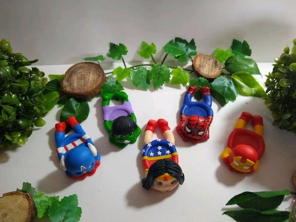 Porta doce super heróis