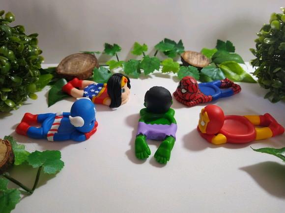 Porta doce super heróis