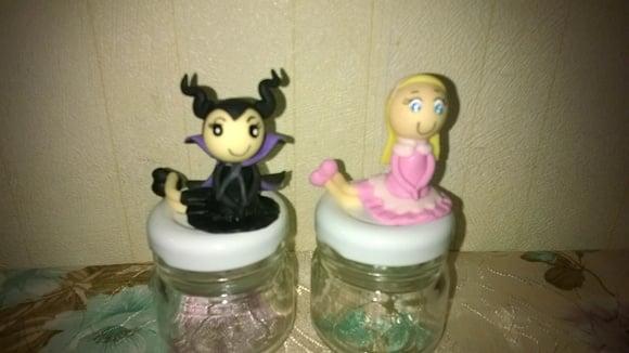 potes brigadeiro princesas
