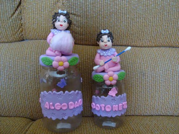 Potes para algodão e cotonete
