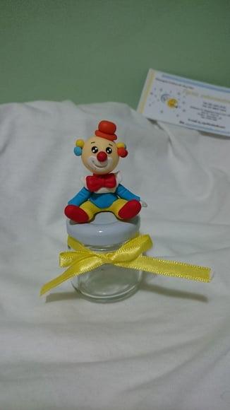 Potinho para brigadeiro palhaço