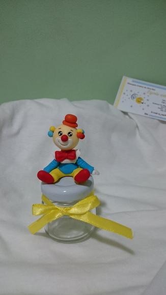 Potinho para brigadeiro palhaço