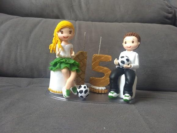 Topo Bolo 15 Anos Casal De Gêmeos