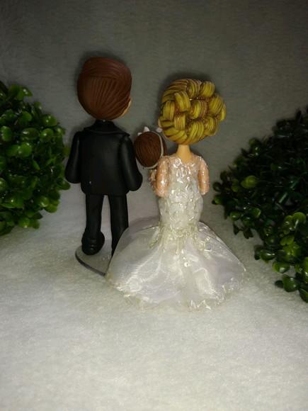 Topo Casamento Casal com Bebê