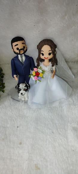 Topo Casamento com 1 Pet