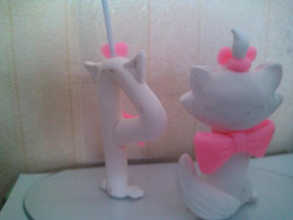 Topo com vela da gata marie